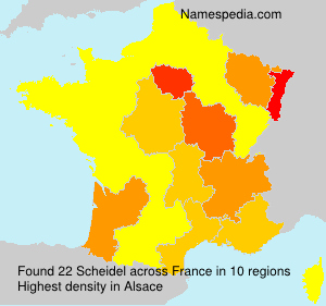 Surname Scheidel in France Surname Scheidel in France