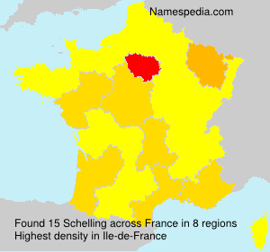 Surname Schelling in France Surname Schelling in France