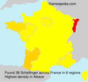 Surname Schellinger in France Surname Schellinger in France