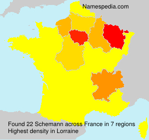 Surname Schemann in France Surname Schemann in France
