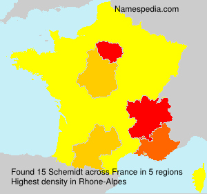 Surname Schemidt in France Surname Schemidt in France