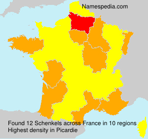 Surname Schenkels in France Surname Schenkels in France