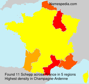 Surname Schepp in France Surname Schepp in France