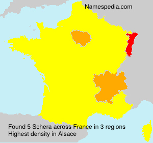 Surname Schera in France Surname Schera in France