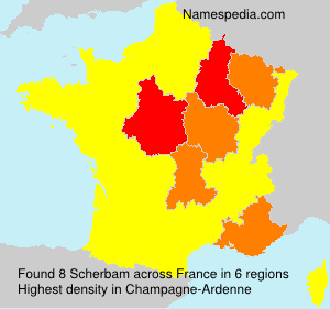 Surname Scherbam in France Surname Scherbam in France