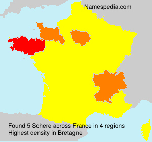 Surname Schere in France Surname Schere in France