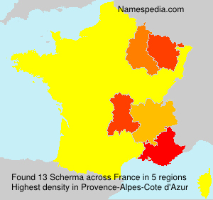 Surname Scherma in France Surname Scherma in France