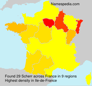 Surname Scherr in France Surname Scherr in France
