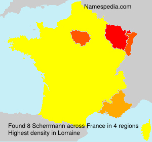 Surname Scherrmann in France Surname Scherrmann in France