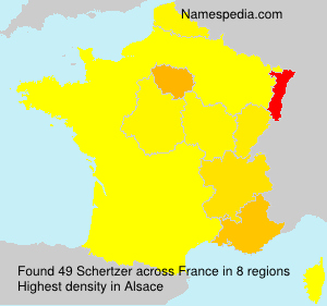 Surname Schertzer in France Surname Schertzer in France
