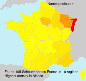 Surname Scheuer in France Surname Scheuer in France
