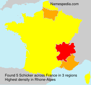 Surname Schicker in France Surname Schicker in France