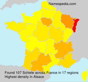 Surname Schiele in France Surname Schiele in France