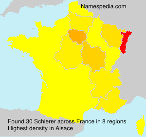 Surname Schierer in France Surname Schierer in France