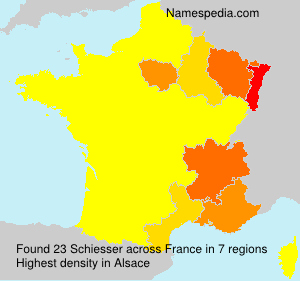 Surname Schiesser in France Surname Schiesser in France