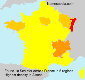 Surname Schipfer in France