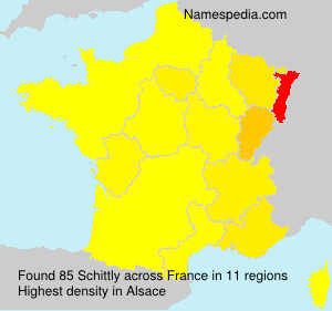 Surname Schittly in France Surname Schittly in France