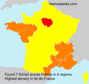 Surname Schlaf in France Surname Schlaf in France