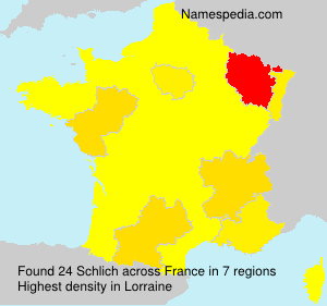 Surname Schlich in France Surname Schlich in France