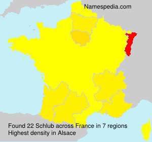 Surname Schlub in France Surname Schlub in France