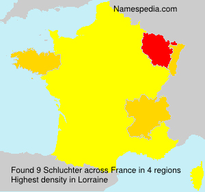 Surname Schluchter in France