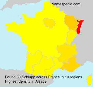 Surname Schlupp in France Surname Schlupp in France