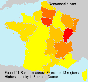 Surname Schmied in France Surname Schmied in France