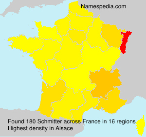 Surname Schmitter in France Surname Schmitter in France