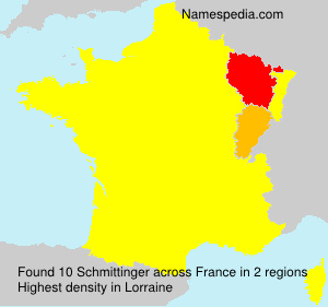 Surname Schmittinger in France Surname Schmittinger in France