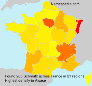 Surname Schmutz in France Surname Schmutz in France