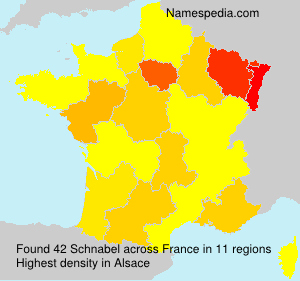 Surname Schnabel in France Surname Schnabel in France