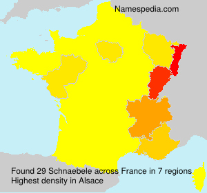 Surname Schnaebele in France Surname Schnaebele in France
