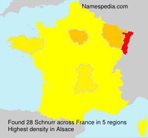 Surname Schnurr in France Surname Schnurr in France