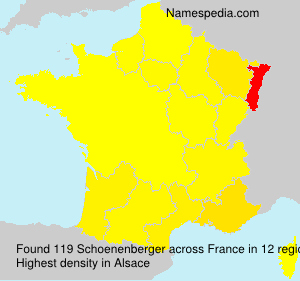 Surname Schoenenberger in France Surname Schoenenberger in France