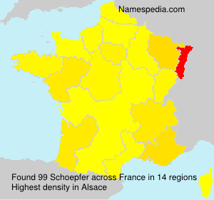 Surname Schoepfer in France Surname Schoepfer in France