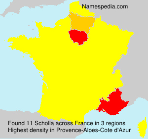 Surname Scholla in France Surname Scholla in France