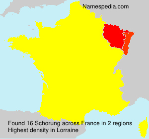 Surname Schorung in France Surname Schorung in France