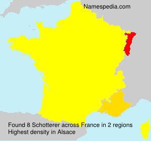 Surname Schotterer in France Surname Schotterer in France