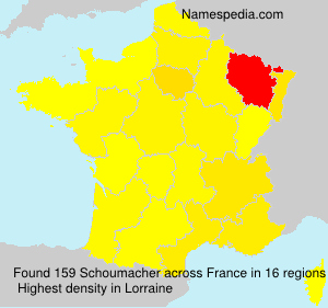 Surname Schoumacher in France Surname Schoumacher in France