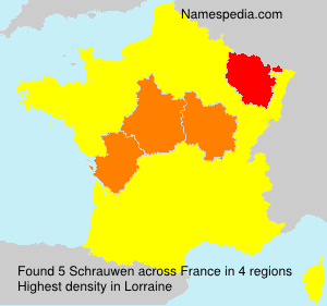 Surname Schrauwen in France Surname Schrauwen in France