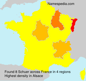 Surname Schuer in France Surname Schuer in France