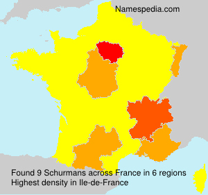 Surname Schurmans in France Surname Schurmans in France