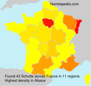 Surname Schutte in France