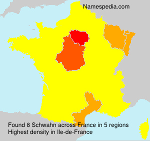 Surname Schwahn in France Surname Schwahn in France