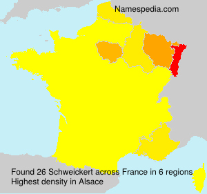 Surname Schweickert in France Surname Schweickert in France