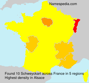 Surname Schweyckart in France Surname Schweyckart in France