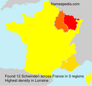 Surname Schwinden in France Surname Schwinden in France