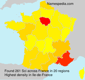 Surname Sci in France Surname Sci in France