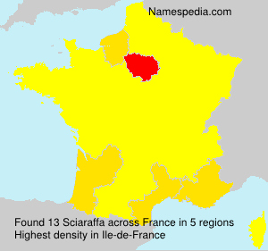 Surname Sciaraffa in France Surname Sciaraffa in France
