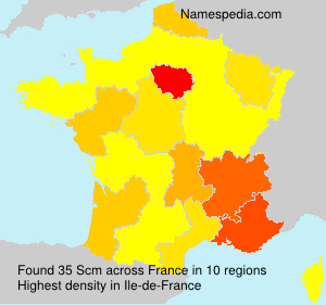 Surname Scm in France Surname Scm in France